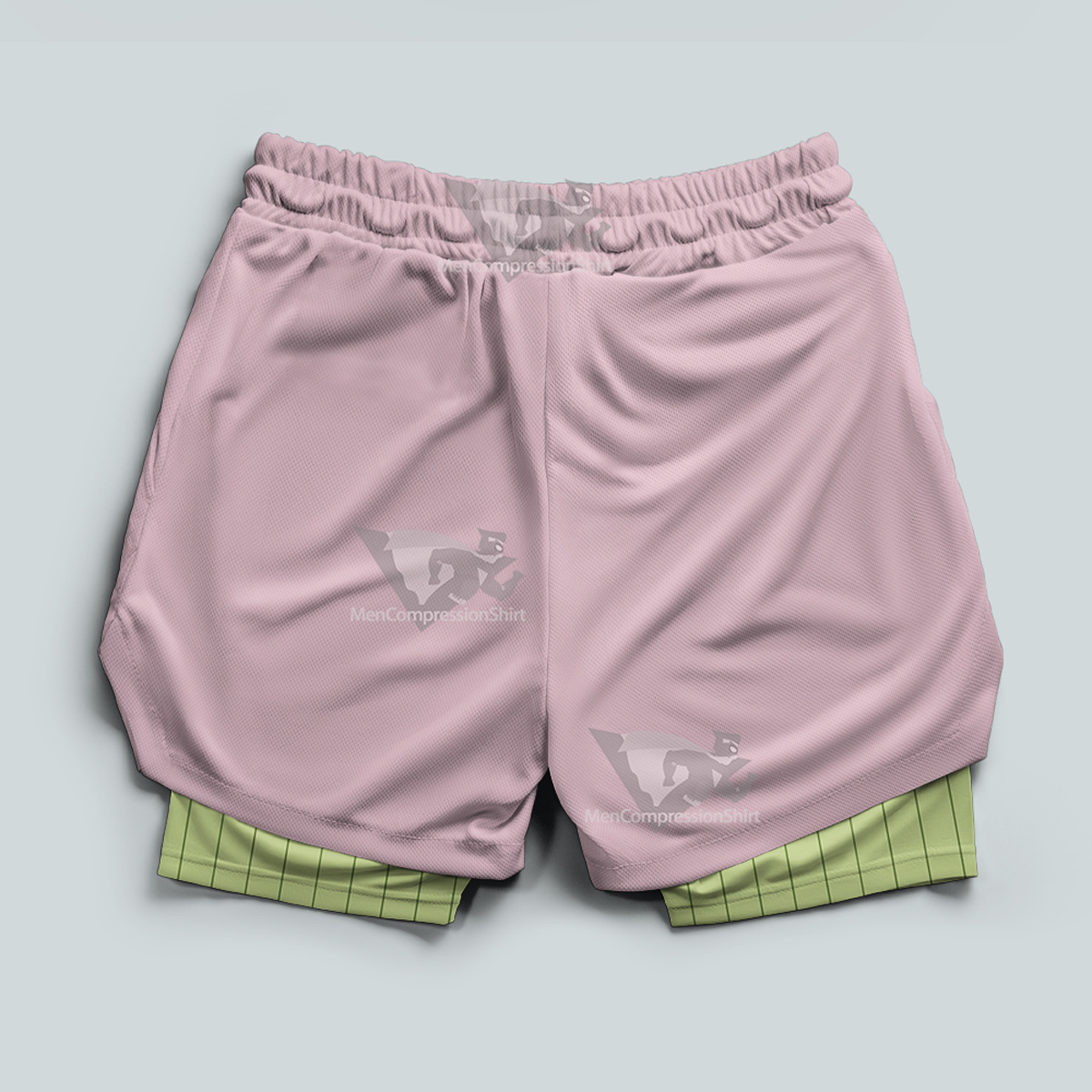Demon Slayer Mitsuri Kanroji Pink Men Compression Gym Short