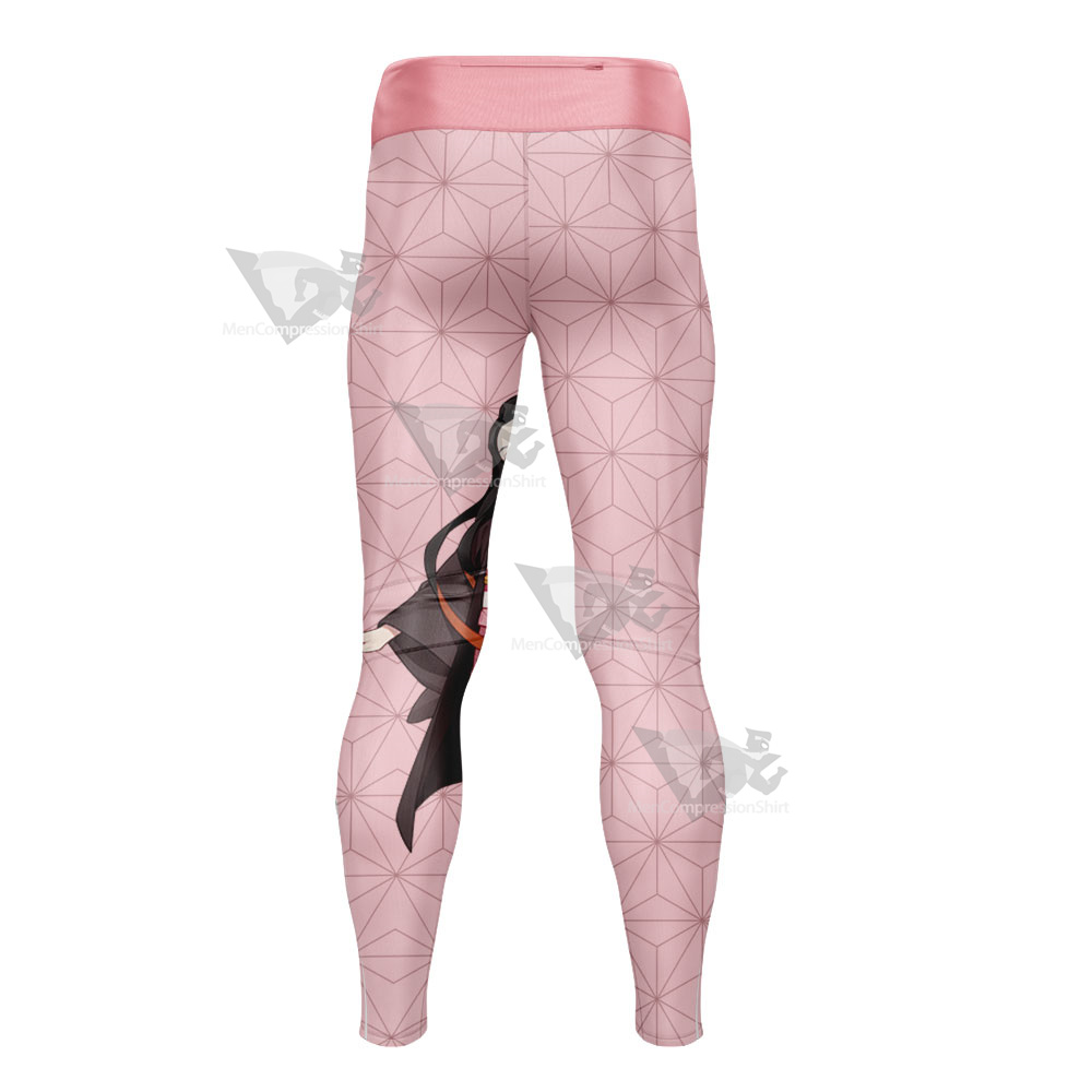 Demon Slayer Nezuko Kamado Character Mens Compression Legging