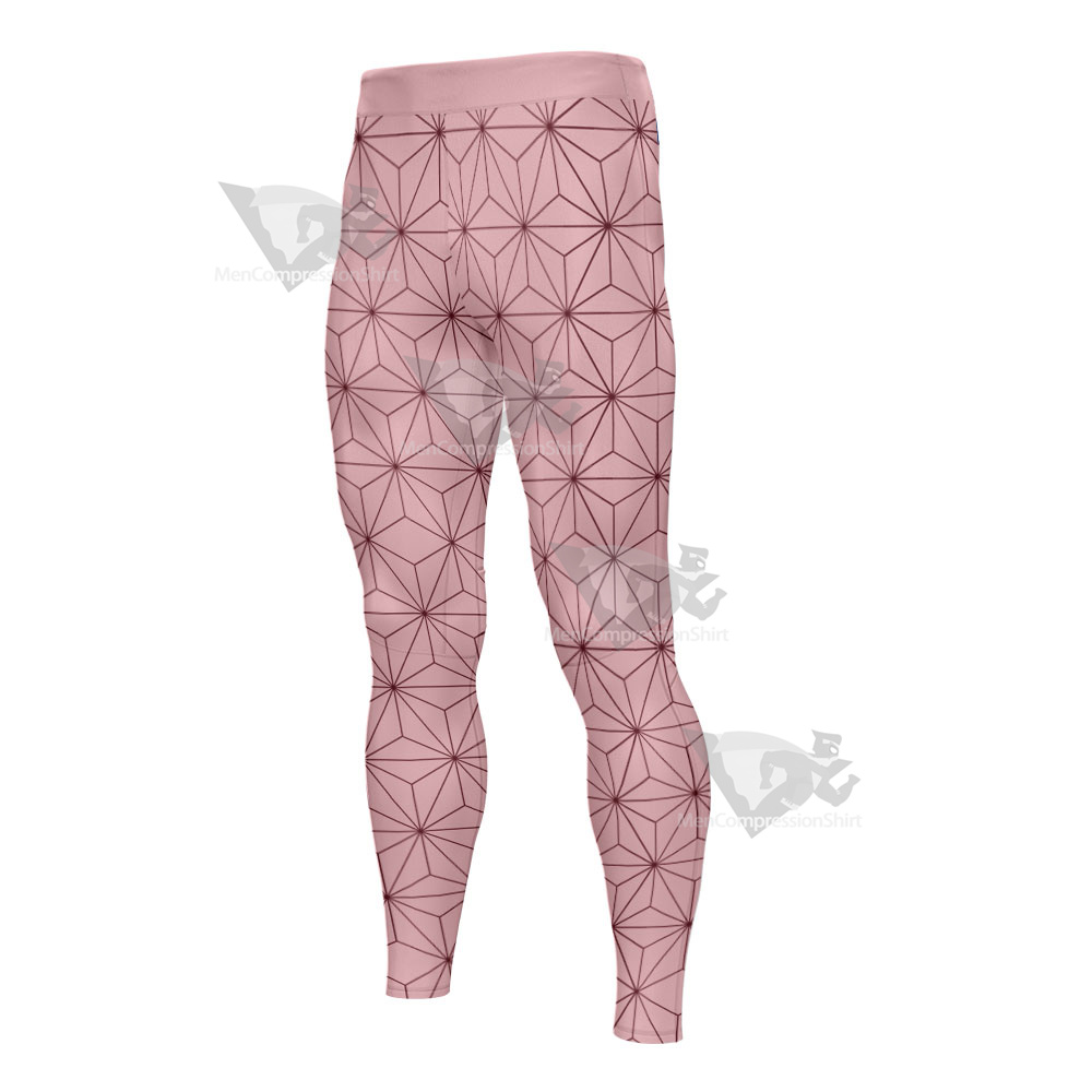 Demon Slayer Nezuko Kamado Mens Compression Legging-MensCompressionShirt