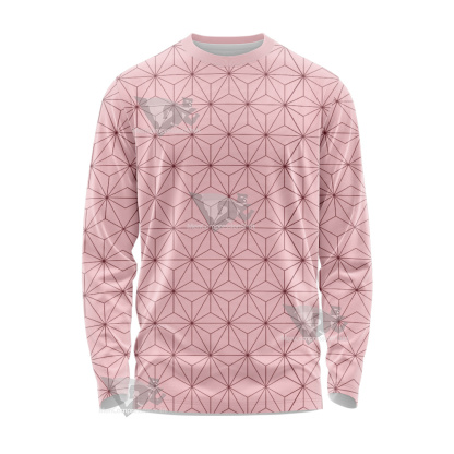 Demon Slayer Nezuko Pink Long Sleeve Shirt
