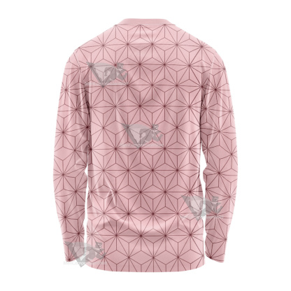 Demon Slayer Nezuko Pink Long Sleeve Shirt