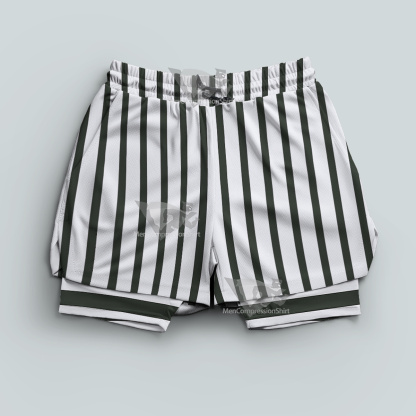 Demon Slayer Obanai Iguro White Men Compression Gym Short