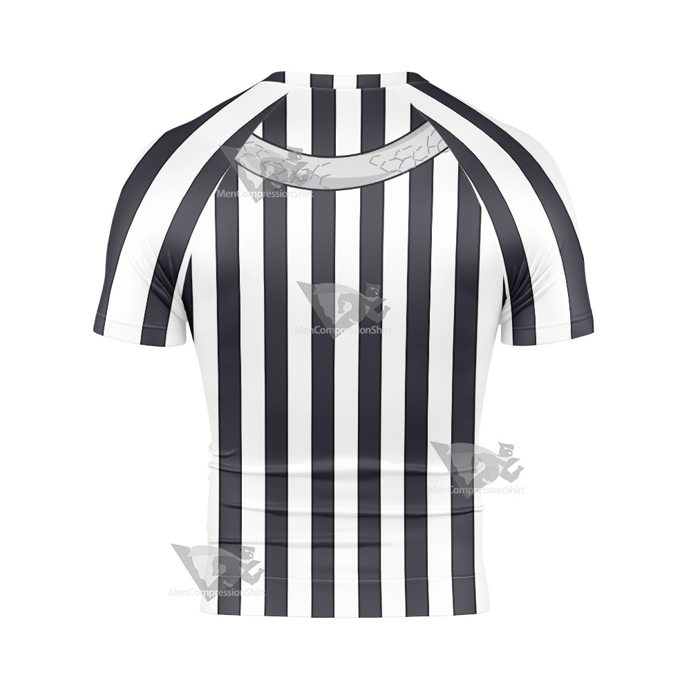 Demon Slayer Obanai Iguro Wthie Short Sleeve Compression Shirt