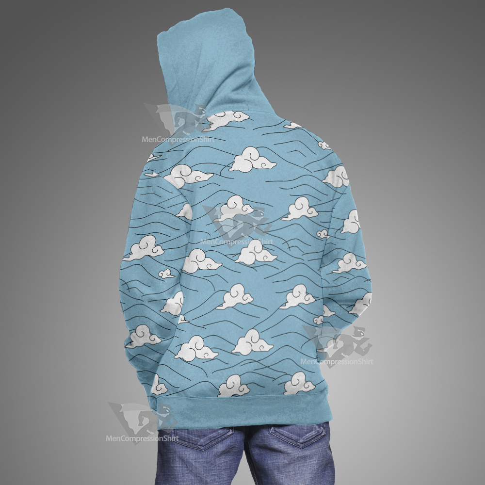 Demon Slayer Sakonji Urokodaki Blue Cosplay Hoodie