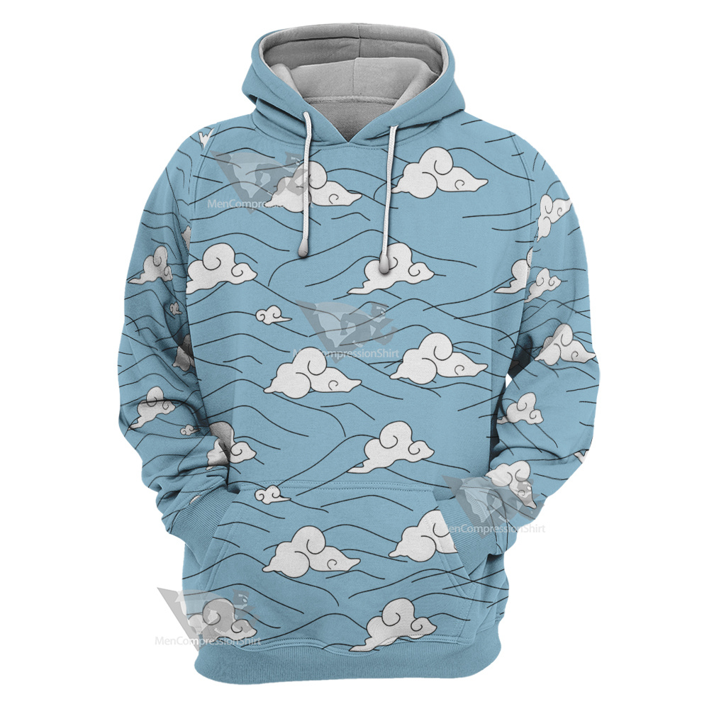 Demon Slayer Sakonji Urokodaki Blue Cosplay Hoodie