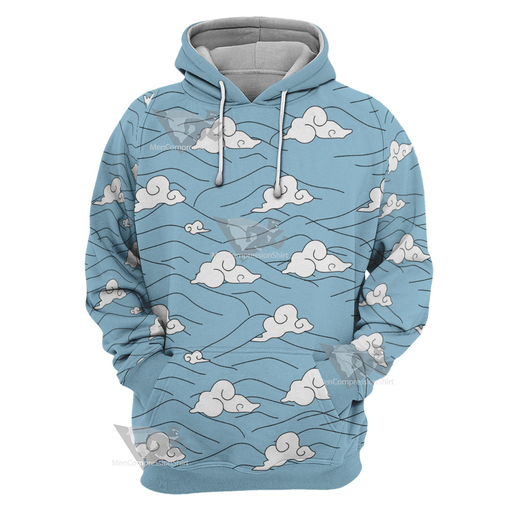 Demon Slayer Sakonji Urokodaki Blue Cosplay Hoodie