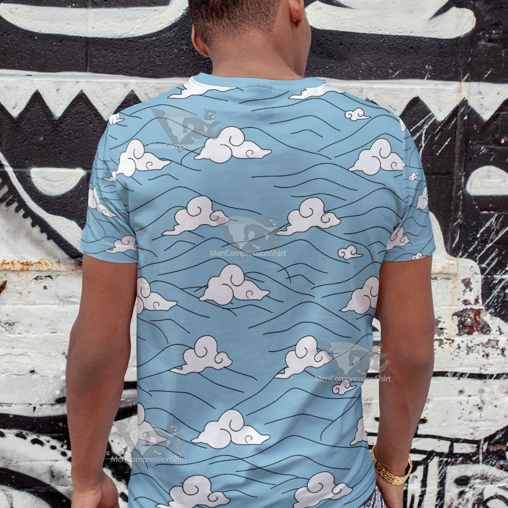 Demon Slayer Sakonji Urokodaki Blue Cosplay T-Shirt