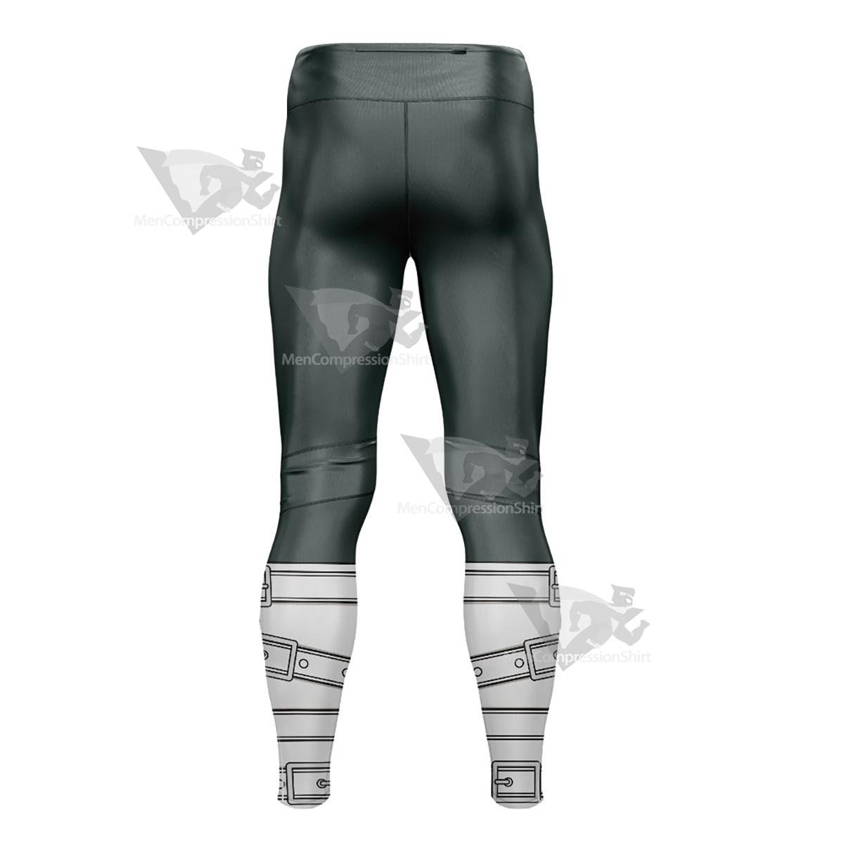 Demon Slayer Sanemi Green And White Belt Mens Compression Legging