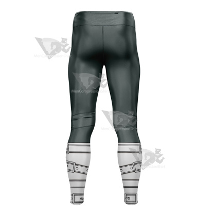 Demon Slayer Sanemi Green And White Belt Mens Compression Legging