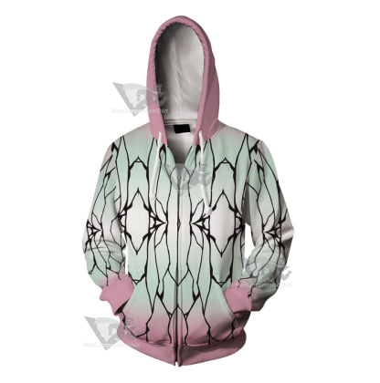 Demon Slayer Shinobu Kocho Cosplay Zip Up Hoodie