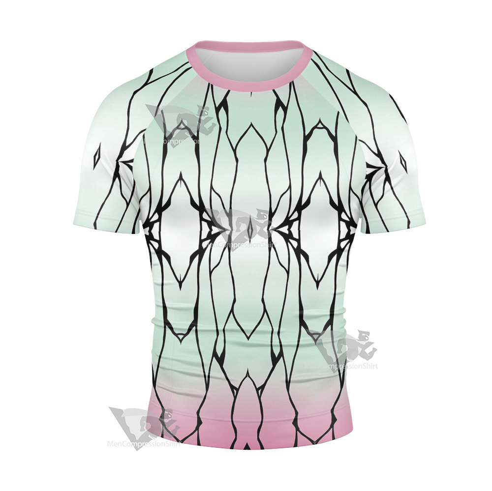 Demon Slayer Shinobu Kocho Short Sleeve Compression Shirt