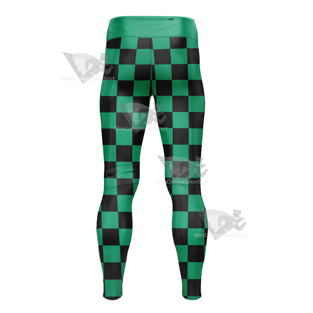 Demon Slayer Tanjiro Kamado Mens Compression Legging-MensCompressionShirt