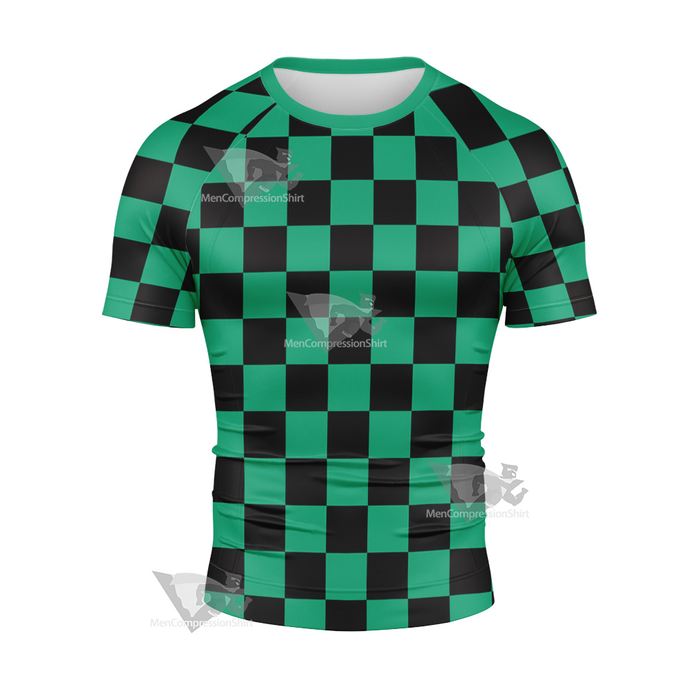 Demon Slayer Tanjiro Kamado Short Sleeve Compression Shirt