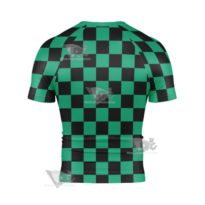 Demon Slayer Tanjiro Kamado Short Sleeve Compression Shirt