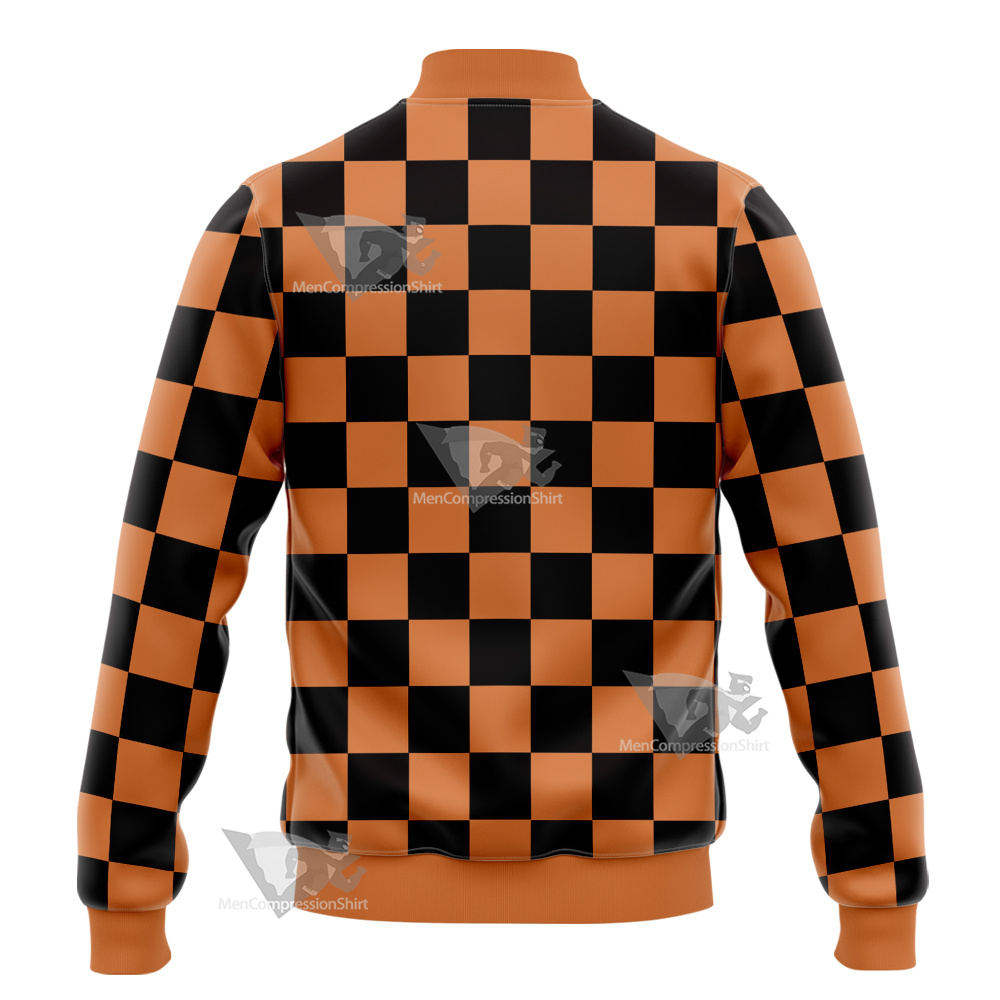 Demon Slayer Tanjuro Kamado Varsity Jacket