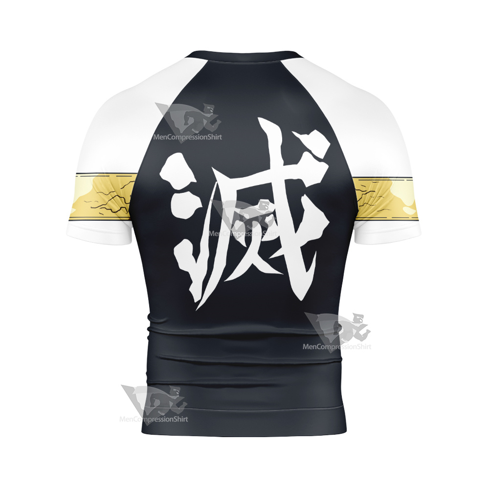Demon Slayer Tengen Uzui Short Sleeve Compression Shirt