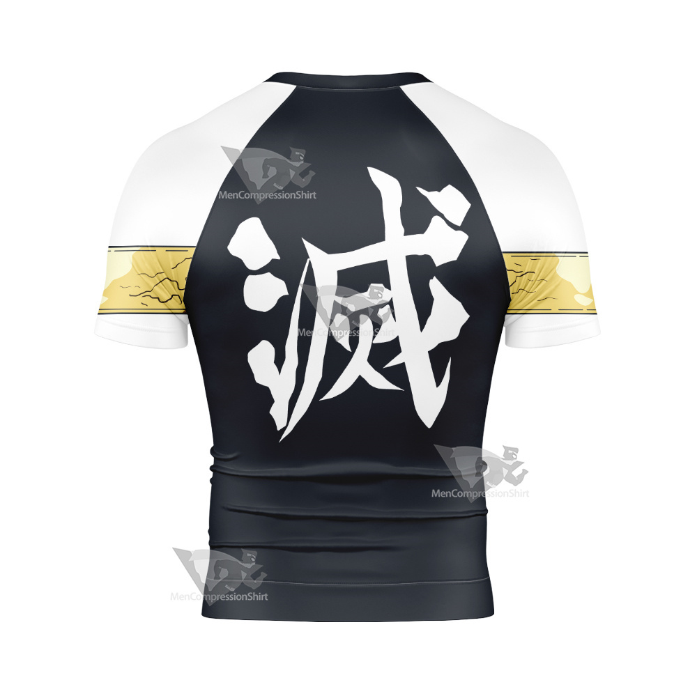 Demon Slayer Tengen Uzui Short Sleeve Compression Shirt