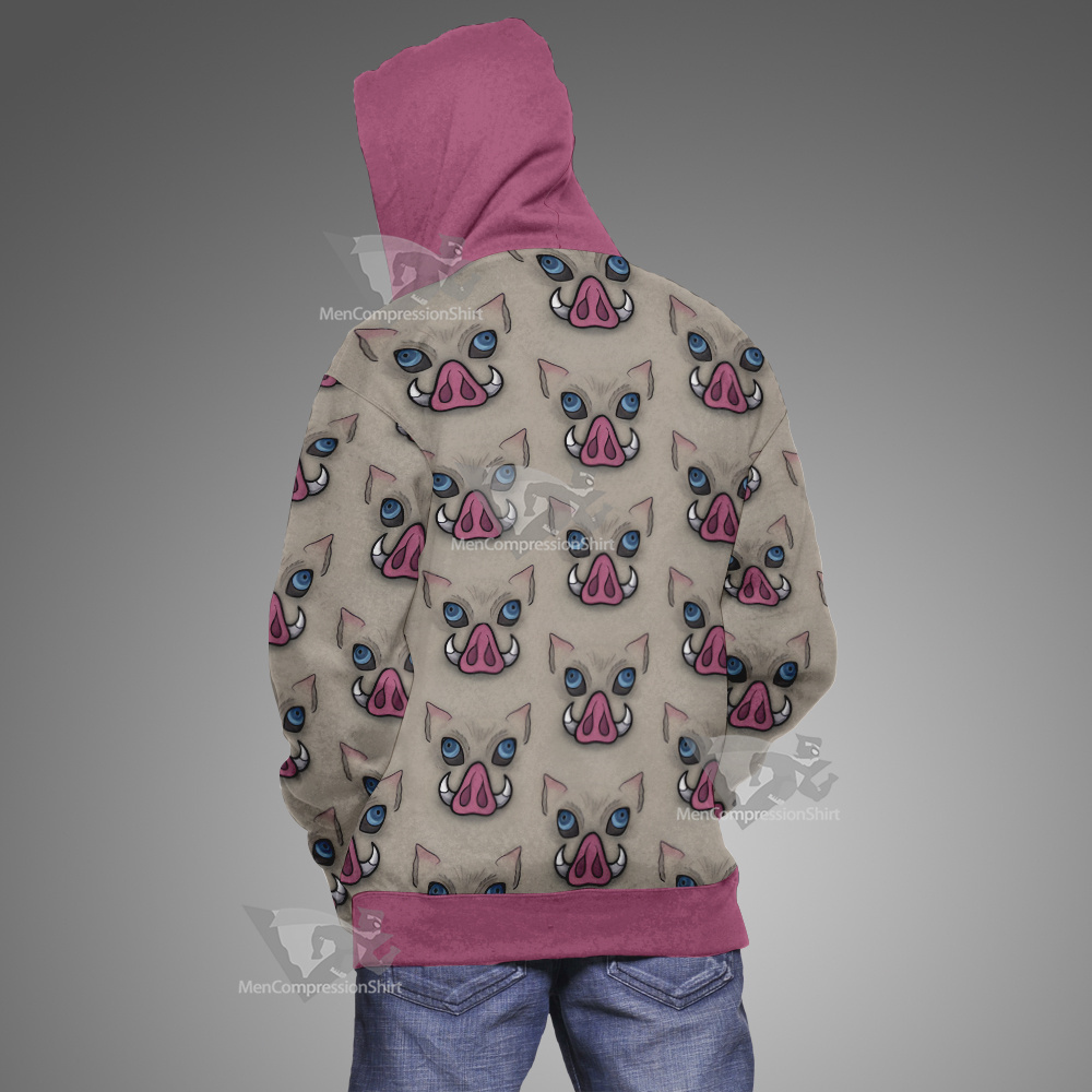 Demon Slayer Wildschwein Head Cosplay Hoodie