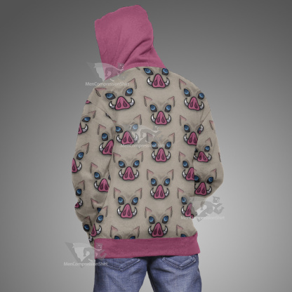 Demon Slayer Wildschwein Head Cosplay Hoodie