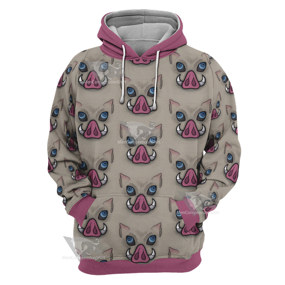 Demon Slayer Wildschwein Head Cosplay Hoodie