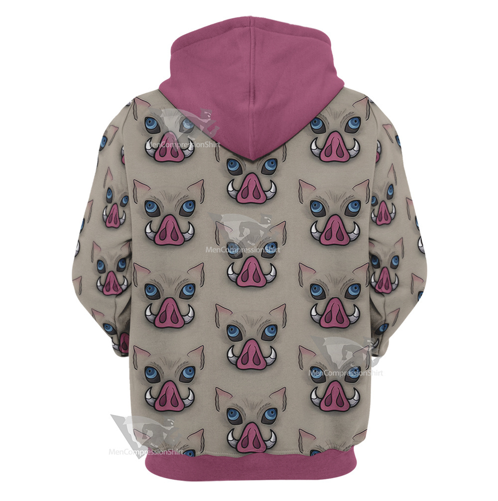 Demon Slayer Wildschwein Head Cosplay Hoodie