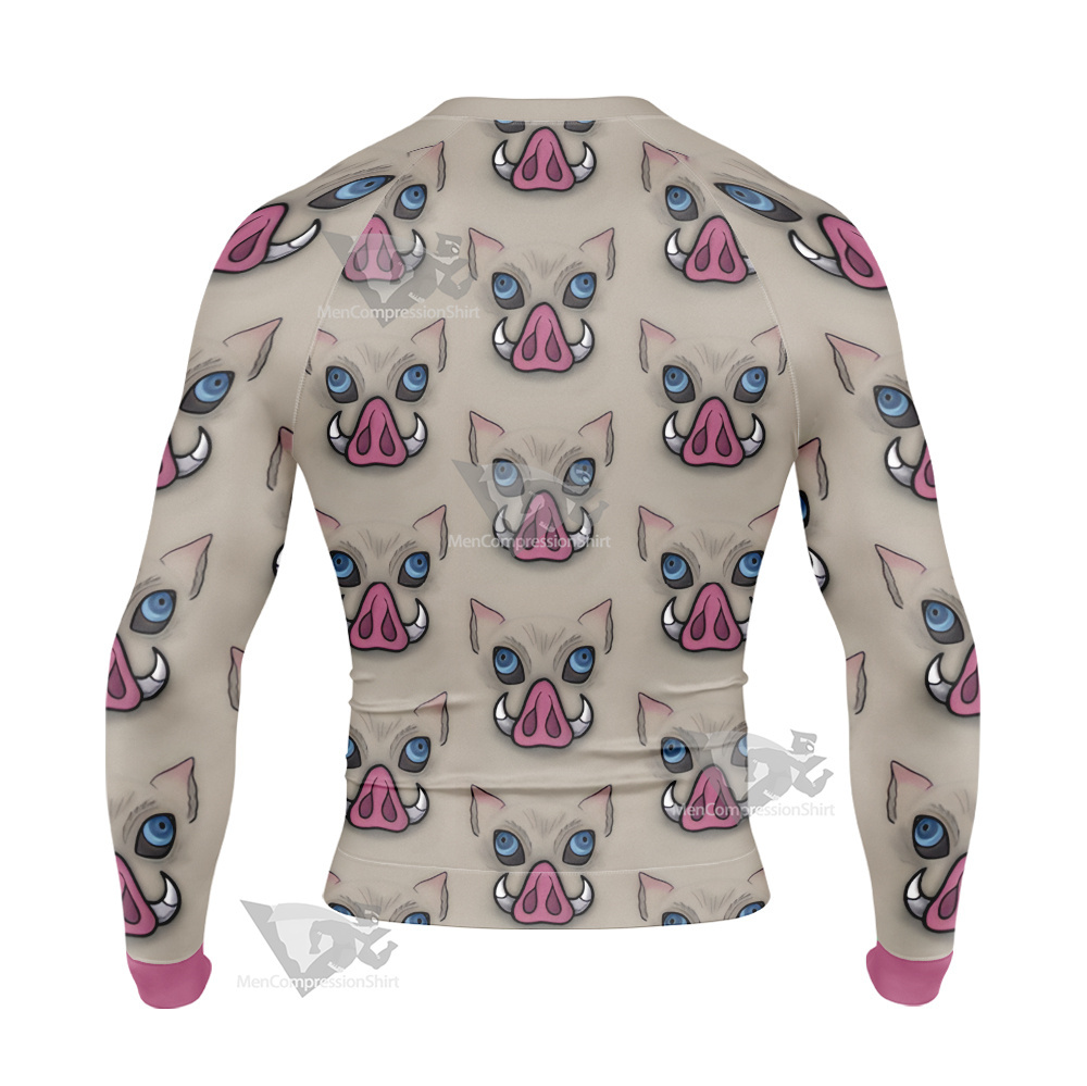 Demon Slayer Wildschwein Head Long Sleeve Compression Shirt
