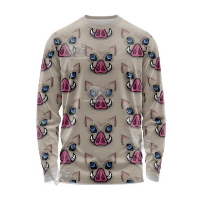 Demon Slayer Wildschwein Head Long Sleeve Shirt