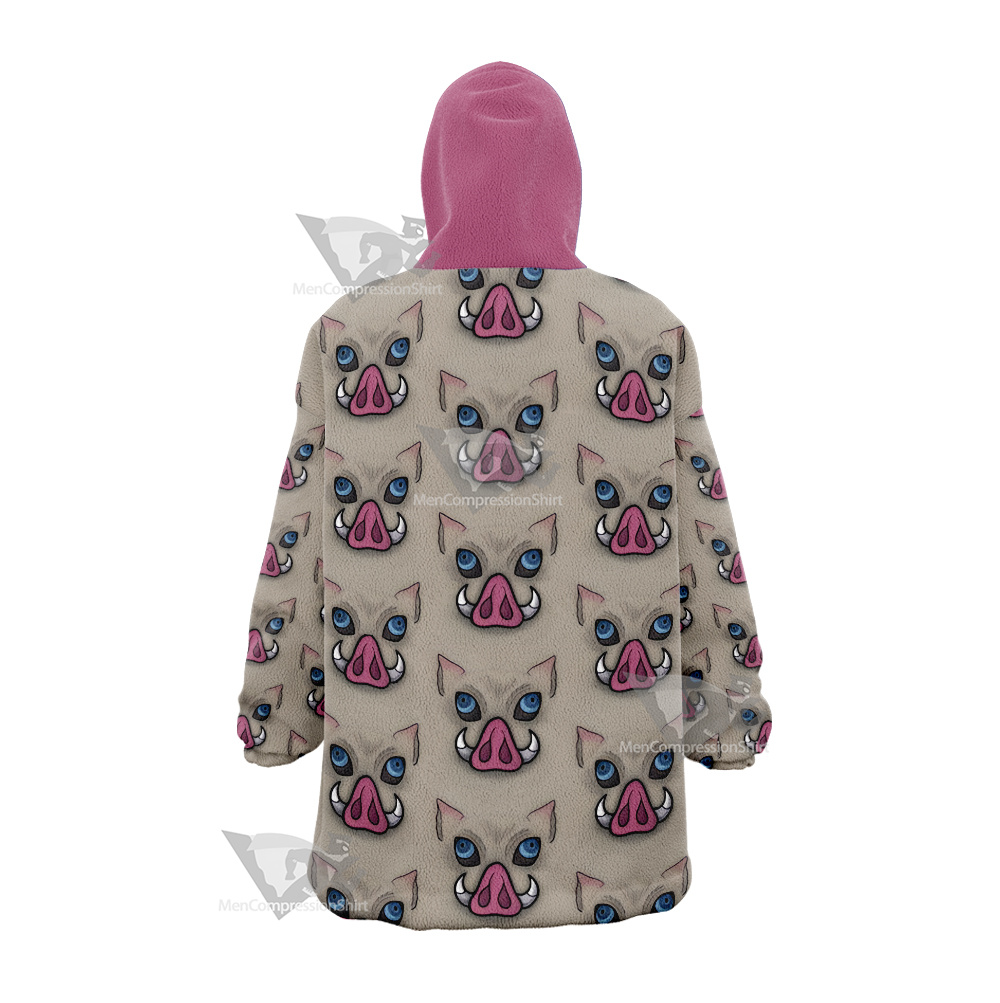 Demon Slayer Wildschwein Head Snug Oversized Blanket Hoodie
