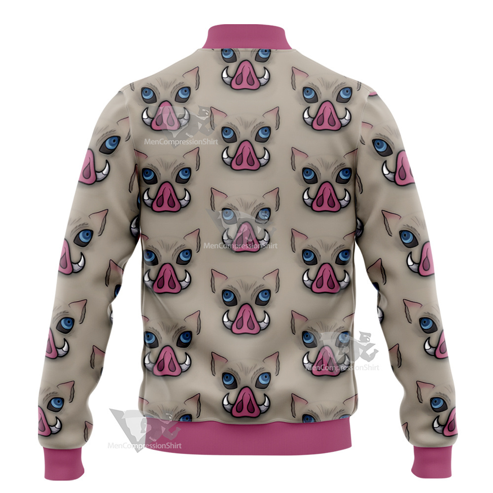 Demon Slayer Wildschwein Head Varsity Jacket
