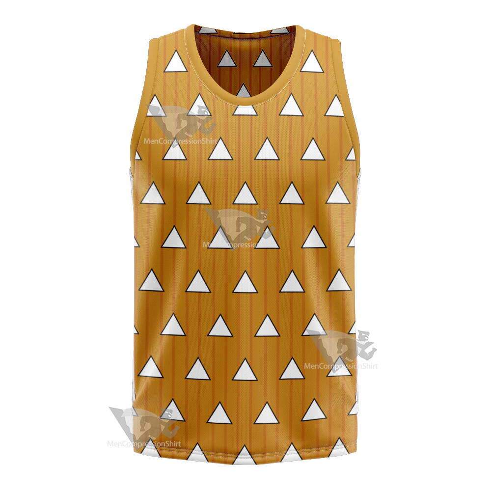 Demon Slayer Zenitsu Agatsuma Basketball Jersey