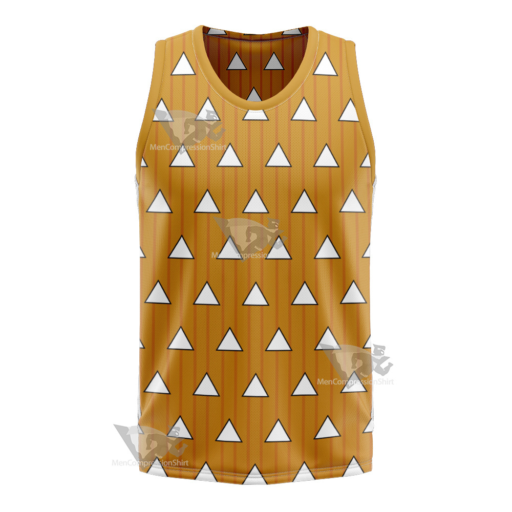 Demon Slayer Zenitsu Agatsuma Basketball Jersey