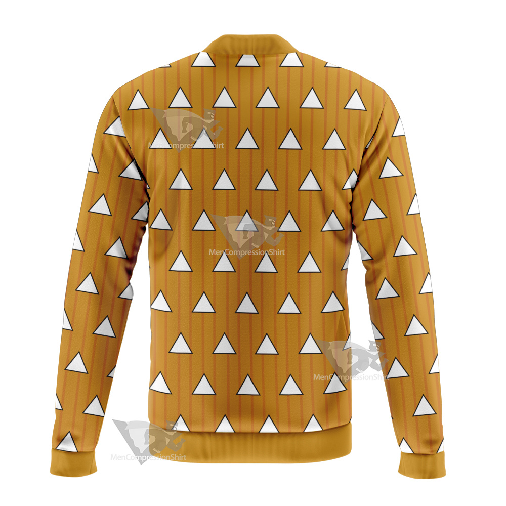 Demon Slayer Zenitsu Agatsuma Bomber Jacket