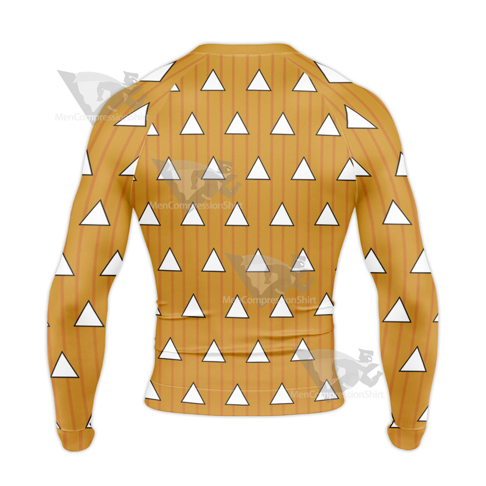 Demon Slayer Zenitsu Agatsuma Long Sleeve Compression Shirt