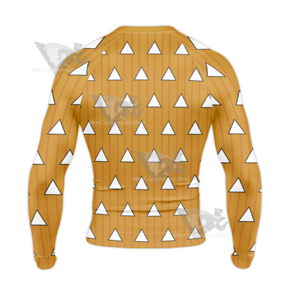 Demon Slayer Zenitsu Agatsuma Long Sleeve Compression Shirt