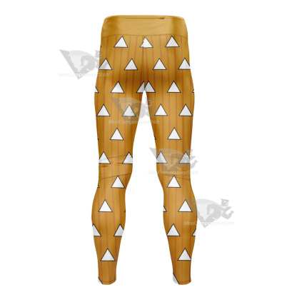 Demon Slayer Zenitsu Agatsuma Mens Compression Legging