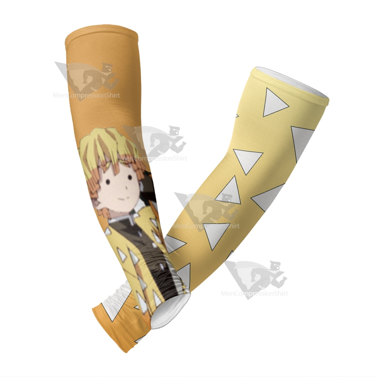 Demon Slayer Zenitsu Anime Yellow Compression Arm Sleeve