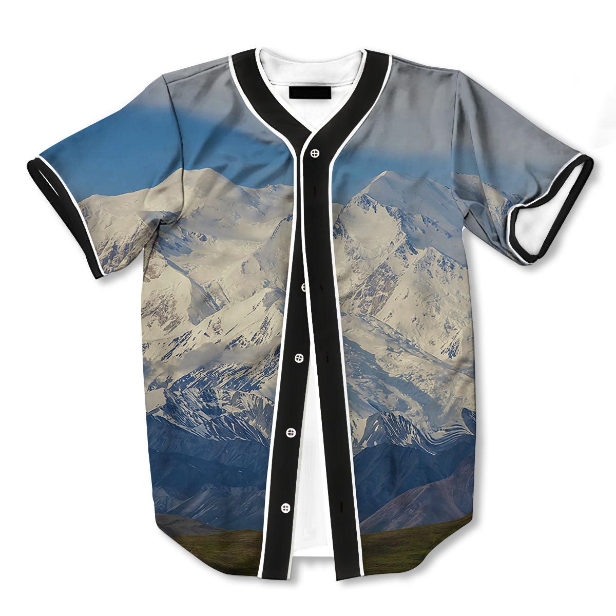 Denali Mountain 3d Print Full Size Baseball Jerseys