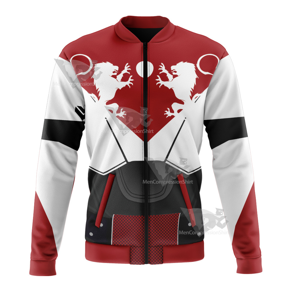 Destiny 2 Titan Cosplay Zip Up Hoodie Bomber Jacket MensCompressionShirt