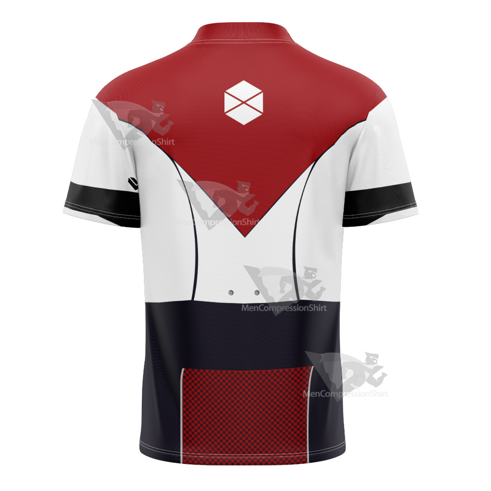 Destiny 2 Titan Cosplay Zip Up Hoodie Football Jersey