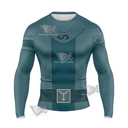 Di Gata Adam Blue Cosplay Long Sleeve Compression Shirt