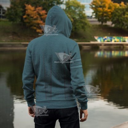 Di Gata Adam Blue Cosplay Zip Up Hoodie
