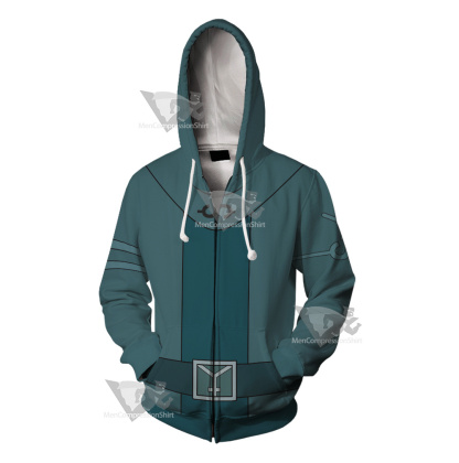 Di Gata Adam Blue Cosplay Zip Up Hoodie