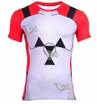 Digimon Guilmon Short Sleeve Compression Rash Guard