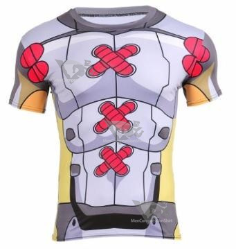 Digimon Wargreymon Short Sleeve Compression Rash Guard