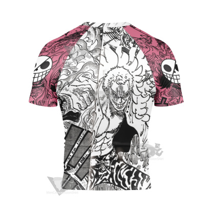 Donquixote Doflamingo One Piece Short Sleeve Compression Shirt