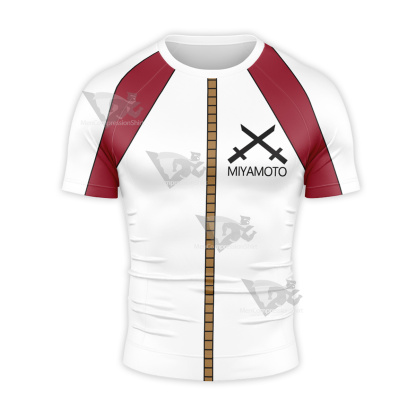Doron Dororon Dora Sasaki Short Sleeve Compression Shirt