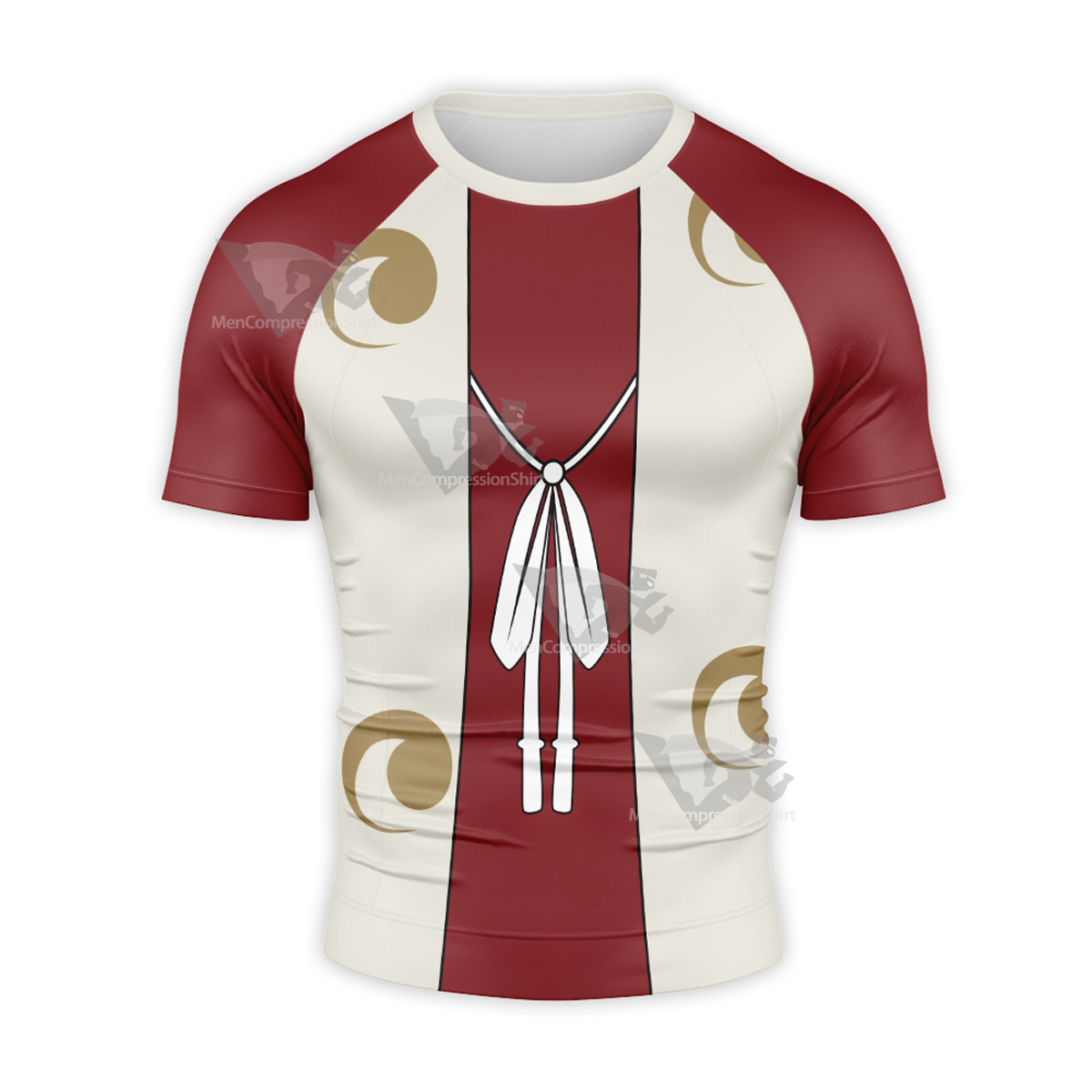 Dororo Tahomaru Red Short Sleeve Compression Shirt