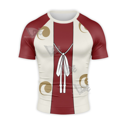 Dororo Tahomaru Red Short Sleeve Compression Shirt