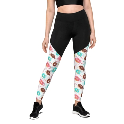 Doughnut Pattern Women Compression Legging