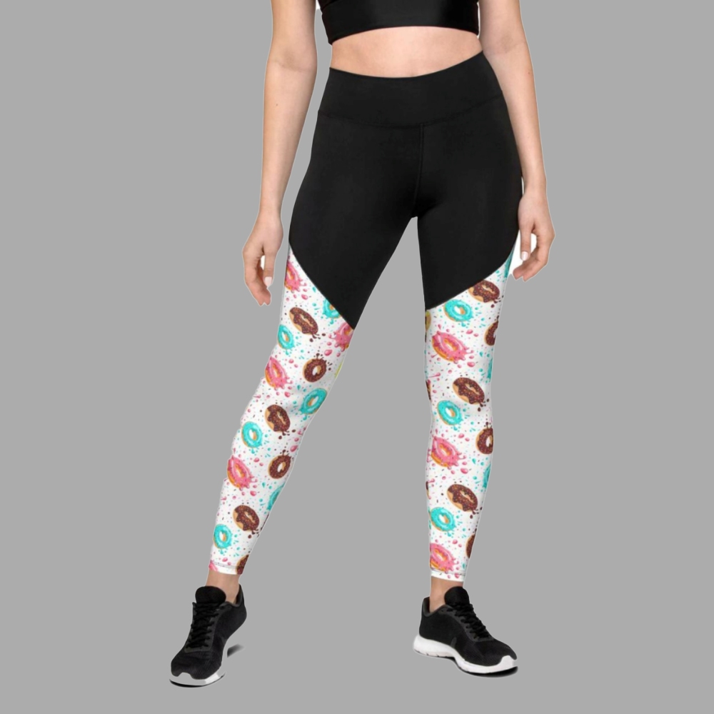 Doughnut Pattern Women Compression Legging